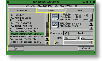 Editing PSI Display