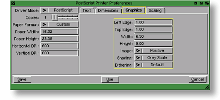 Workbench PrinterPS Preferences 3