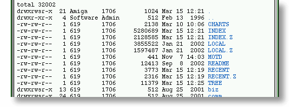 FTP Listing Example